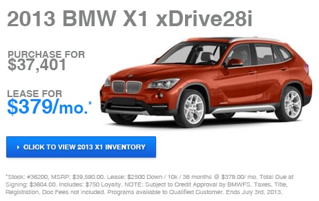 2013 BMW X1 - Click to See Inventory
