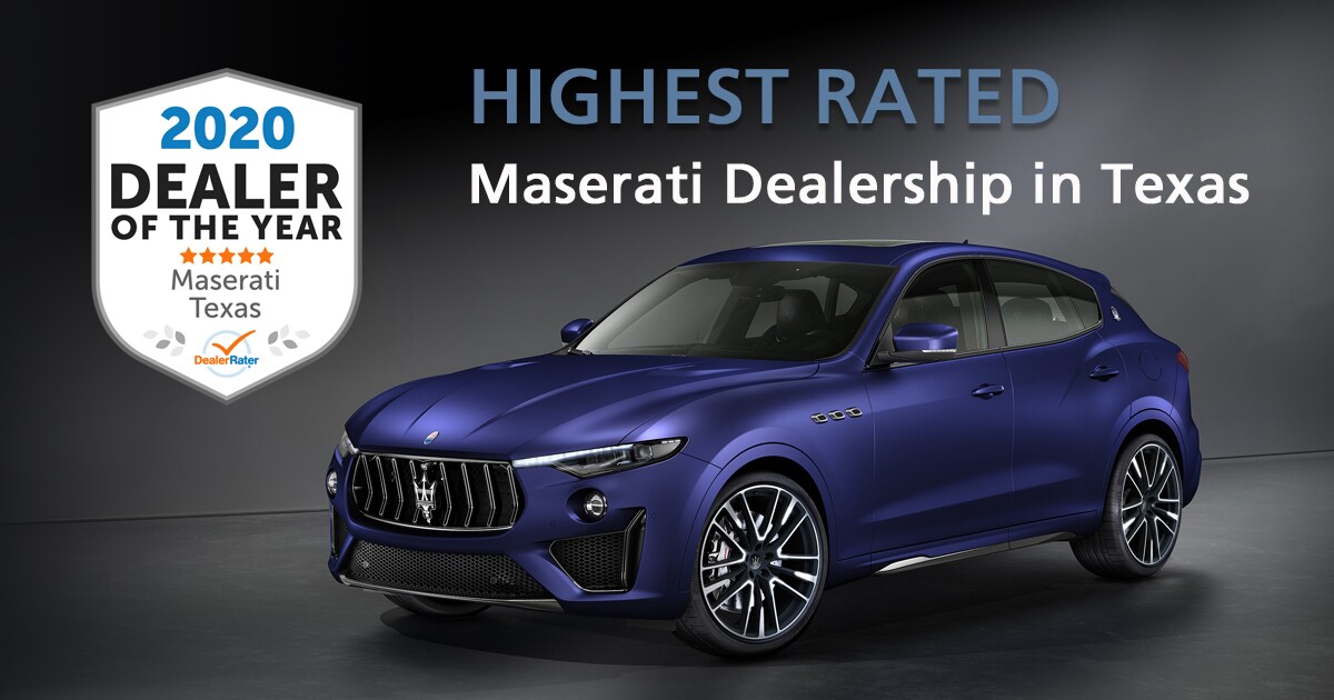 2020 DealerRater Dealer of the Year | Boardwalk Maserati