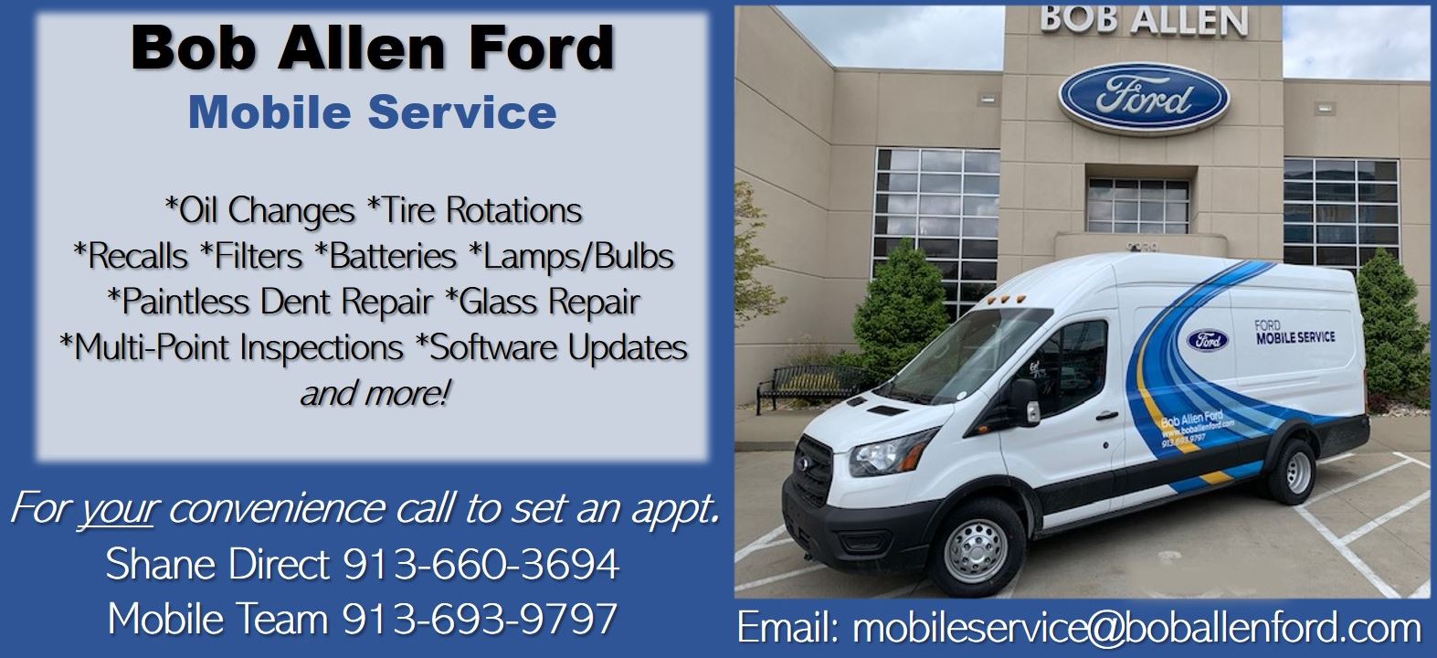 Bob Allen Ford Mobile Service Bob Allen Ford Mobile Service Team Information