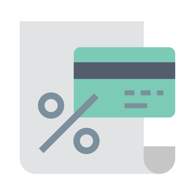 Defining APR at Bobby Rahal Acura in Mechanicsburg, PA | Illustration of Green Credit Card Overlapping Loan Paper with Large Percentage Symbol on it