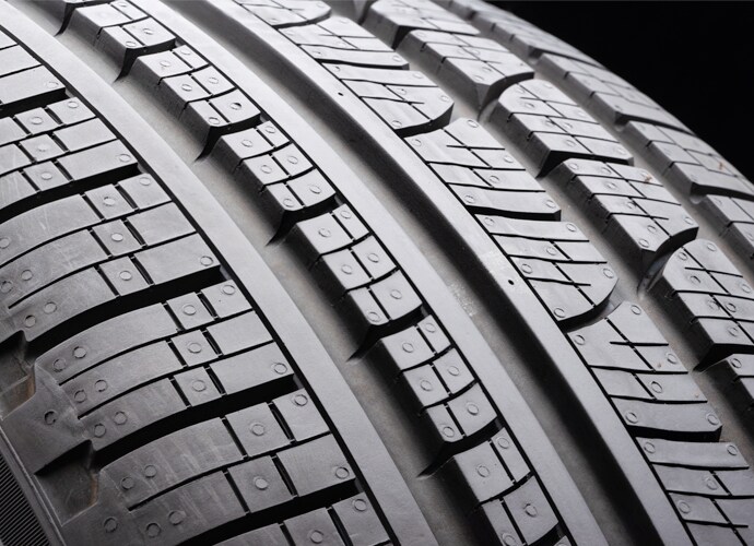 Winter Tires vs. All Season Tires at Bobby Rahal Acura in Mechanicsburg, PA | Up-close Photo of a Tire's Treads