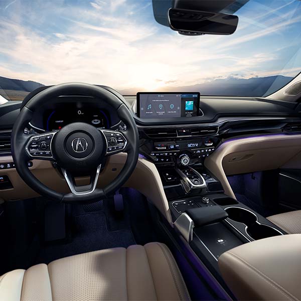 Model Features of the 2022 Acura MDX at Bobby Rahal Acura | Driver's Side View of Interior of 2022 Acura MDX