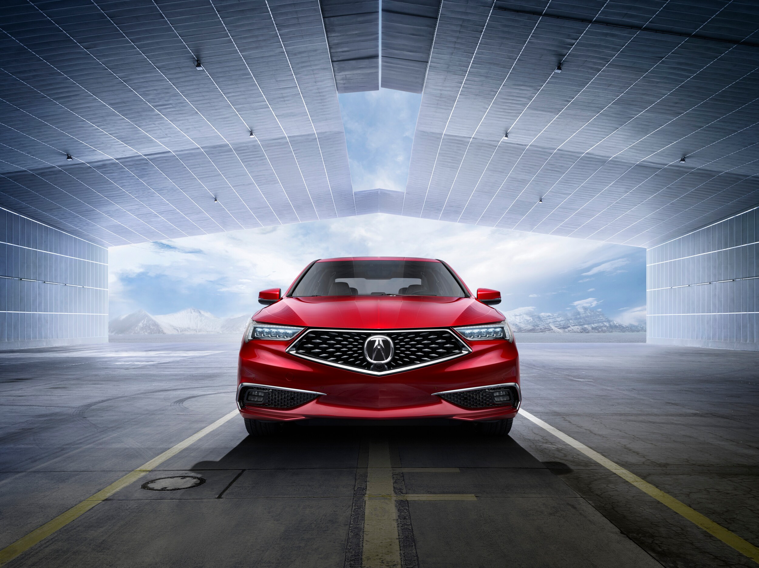 Bobby Rahal Acura is a Car Dealership near Carlisle PA | 2020 Acura TLX in garage
