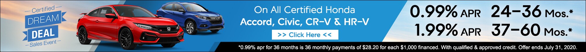 Honda Certified APR Special