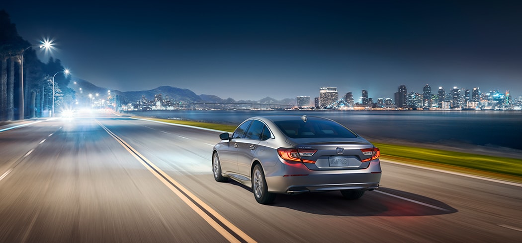 Grey Rear.jpg 2019 Honda Accord driving into a Pennsylvania city