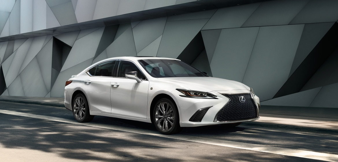 White Lexus Running on road White Lexus Running on road