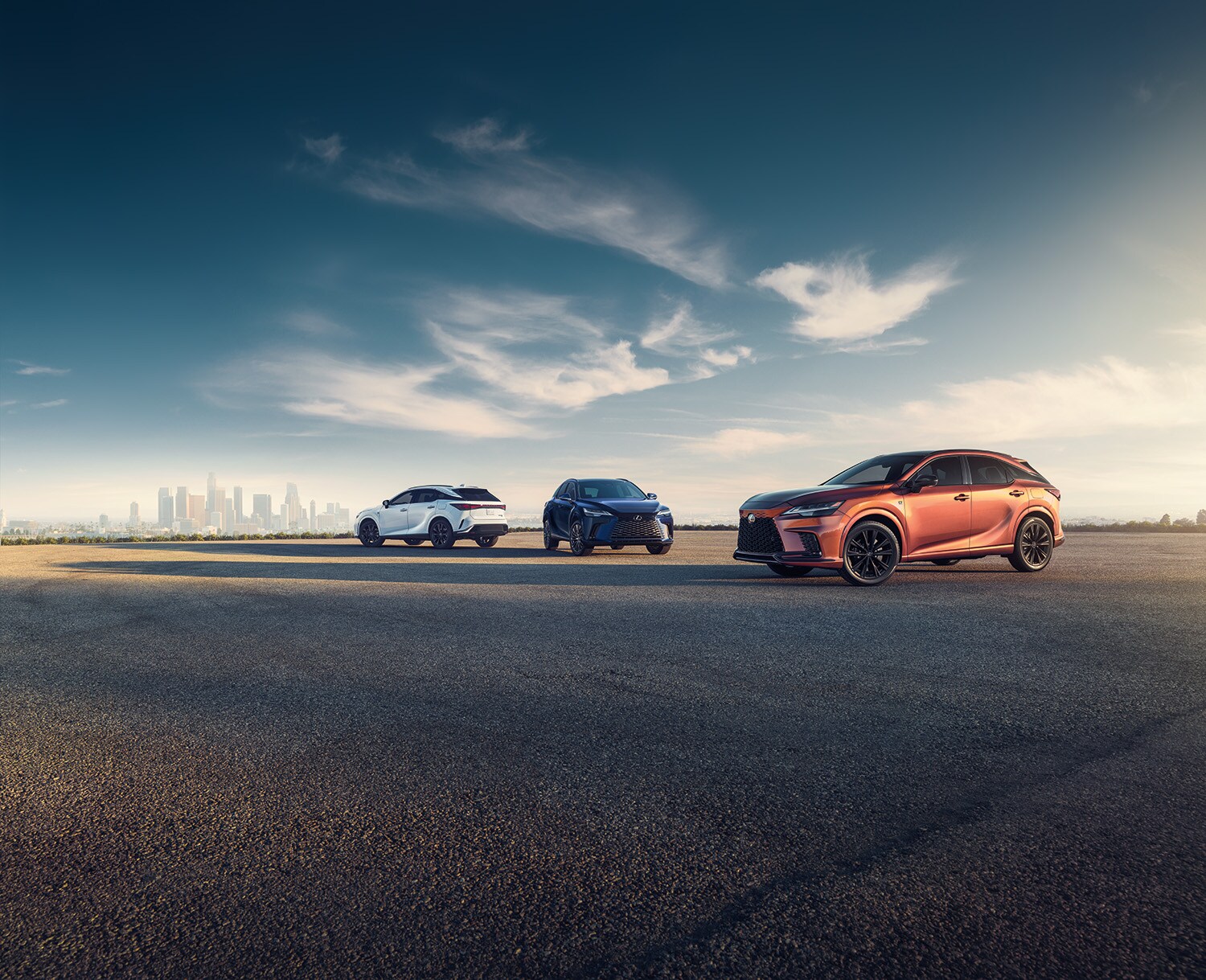 Lexus Dealer near Lititz, PA | Three Lexus SUVs in a parking lot
