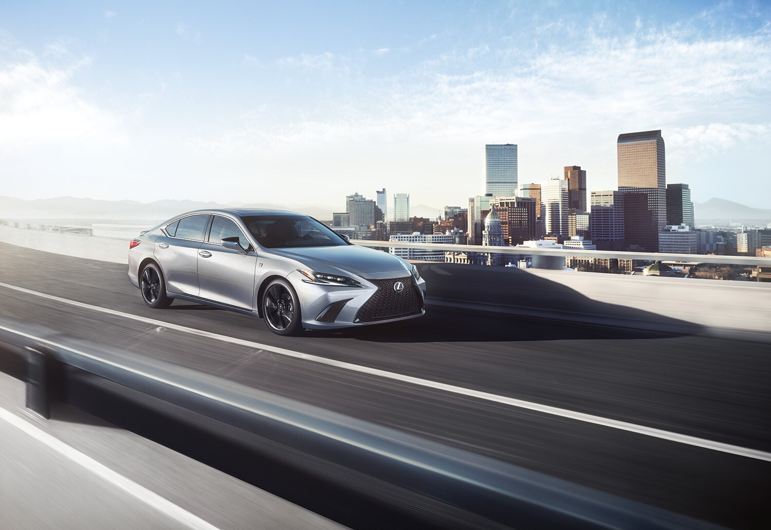 Lexus Dealer near Lititz, PA | Lexus ES driving on a bridge in the city