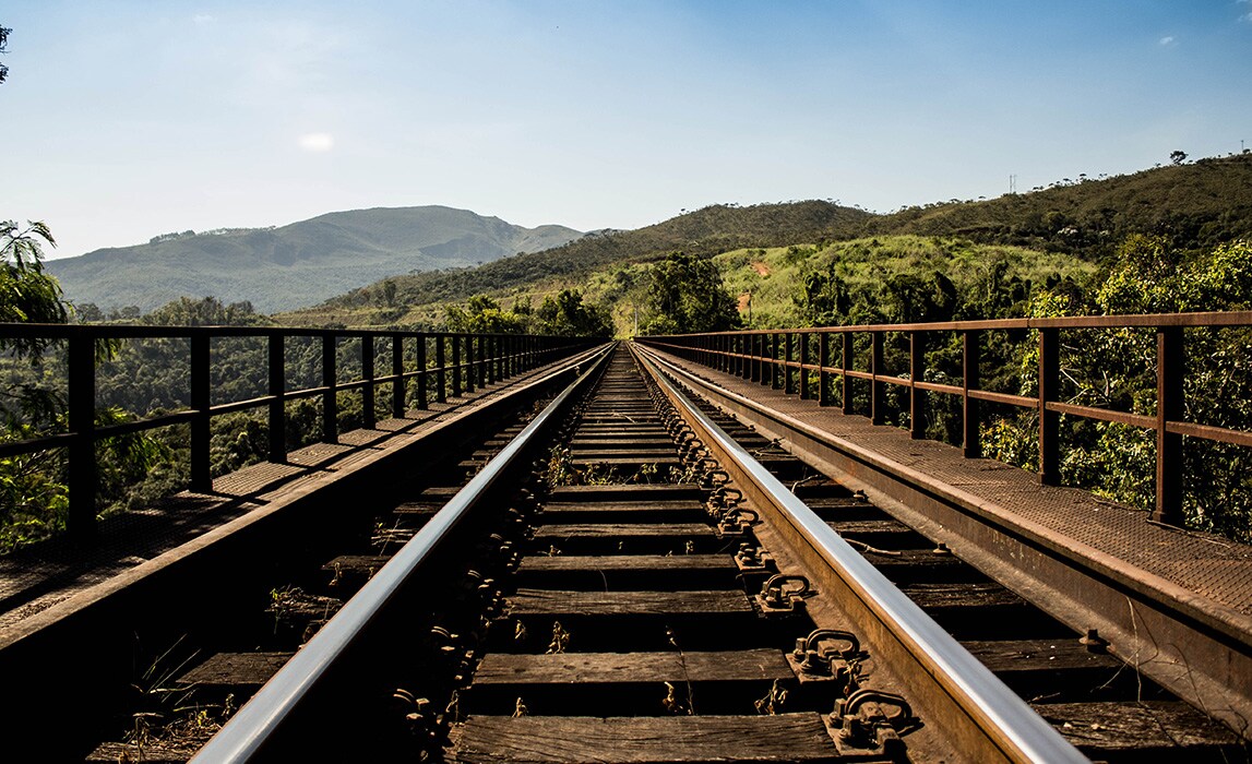 Lexus Dealer near Denver, PA | Old Railroad Track with Lush Green Mountains in the Distance