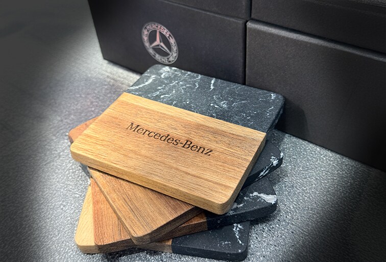 Two-toned Mercedes-Benz Coasters
