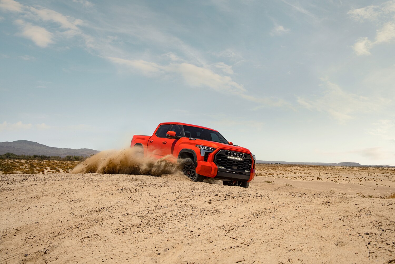 The All-New 2022 Toyota Tundra at Bobby Rahal Toyota in Mechanicsburg, PA | 2022 Toyota Tundra off-roading in the desert