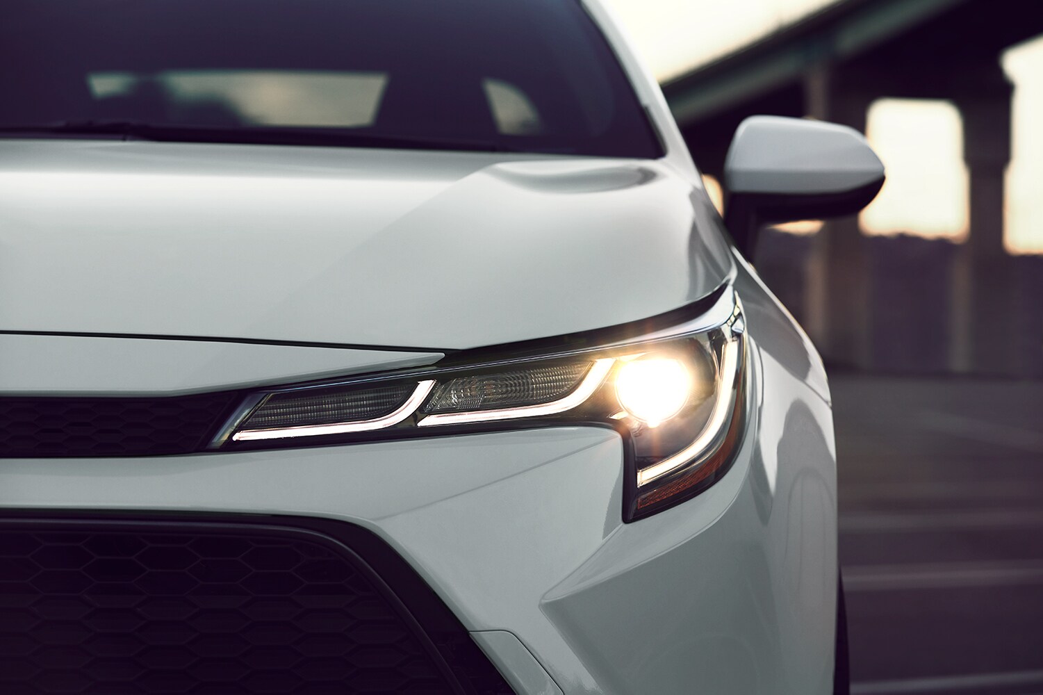 Toyota Hybrid for Everyone at Bobby Rahal Toyota | 2022 Toyota Corolla Hybrid front headlights