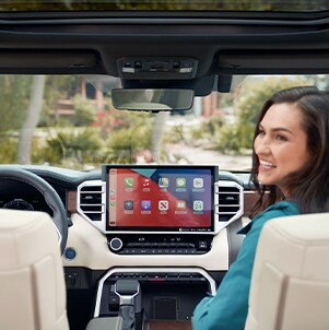 Toyota Hybrid for Everyone at Bobby Rahal Toyota | 2022 Tundra center display touch screen