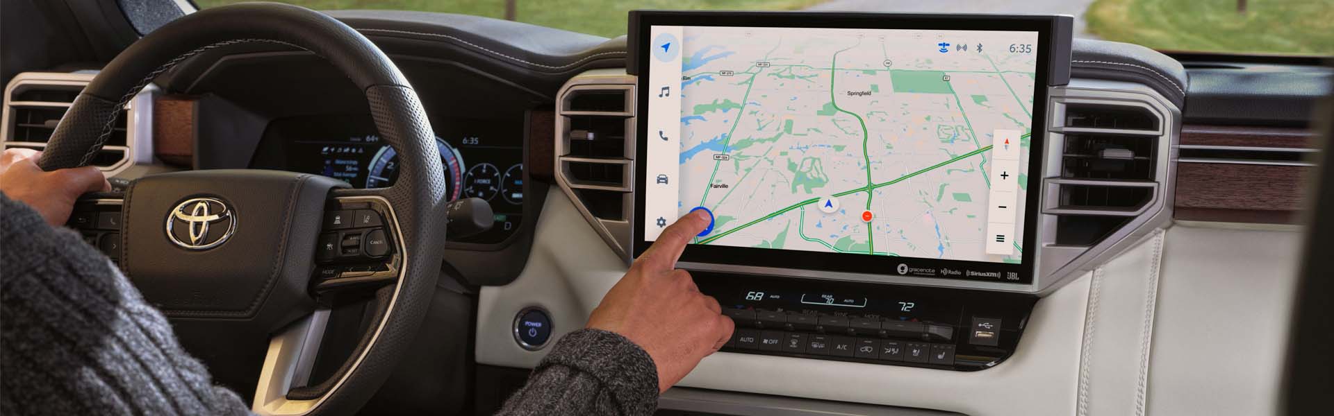 Understanding Your Toyota’s Emergency Lights at Bobby Rahal Toyota in Mechanicsburg, PA| A Photo of the 2023 Toyota Sequoia Interactive Dashboard