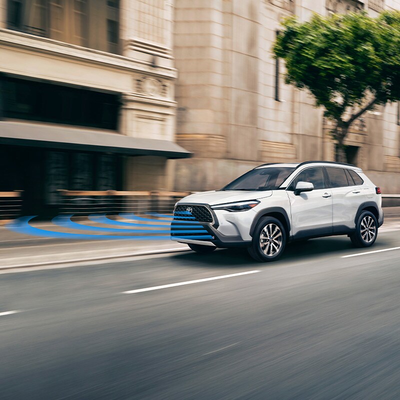 Model Features of the 2022 Toyota Corolla Cross at Bobby Rahal Toyota | Lane Tracing Assist in the 2022 Corolla Cross