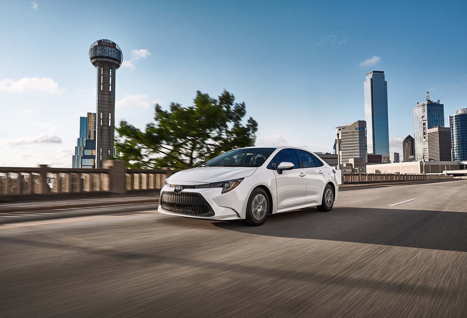 The All-New 2022 Toyota Corolla at Bobby Rahal Toyota in Mechanicsburg, PA | 2022 Toyota Corolla driving on a bridge