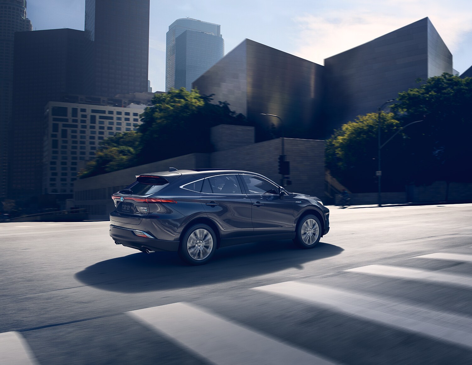 Toyota Hybrid for Everyone at Bobby Rahal Toyota | 2021 Toyota Venza driving through town