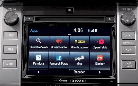 Entune Audio System and touchscreen display in the 2018 Tundra