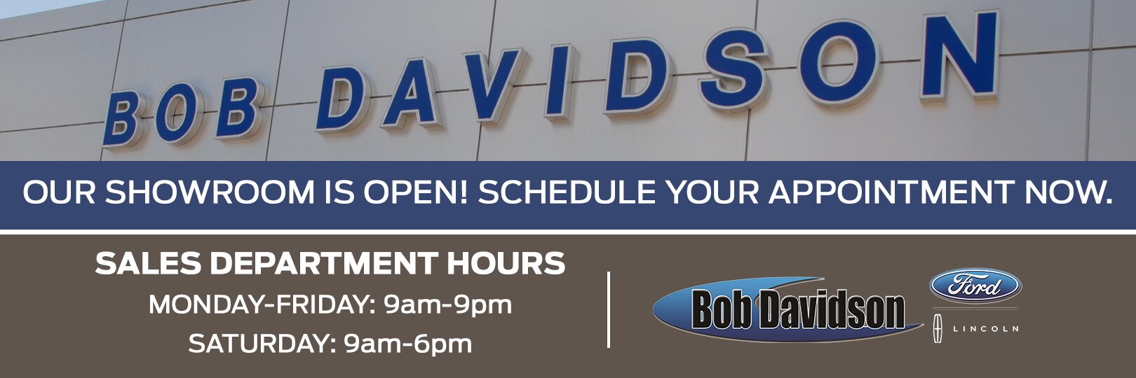 Bob Davidson Ford Lincoln Showroom Hours