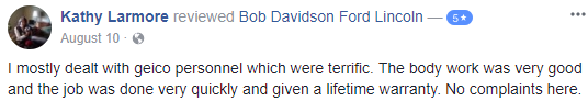 Bob Davidson Ford Lincoln Review