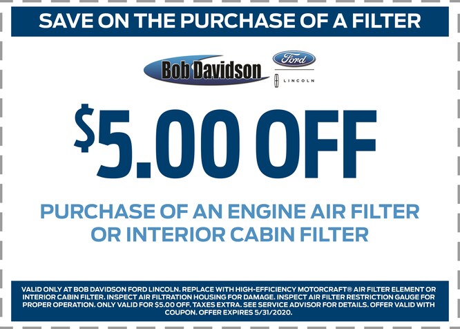 $5 OFF Filters