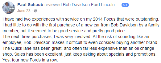 Bob Davidson Ford Lincoln Review