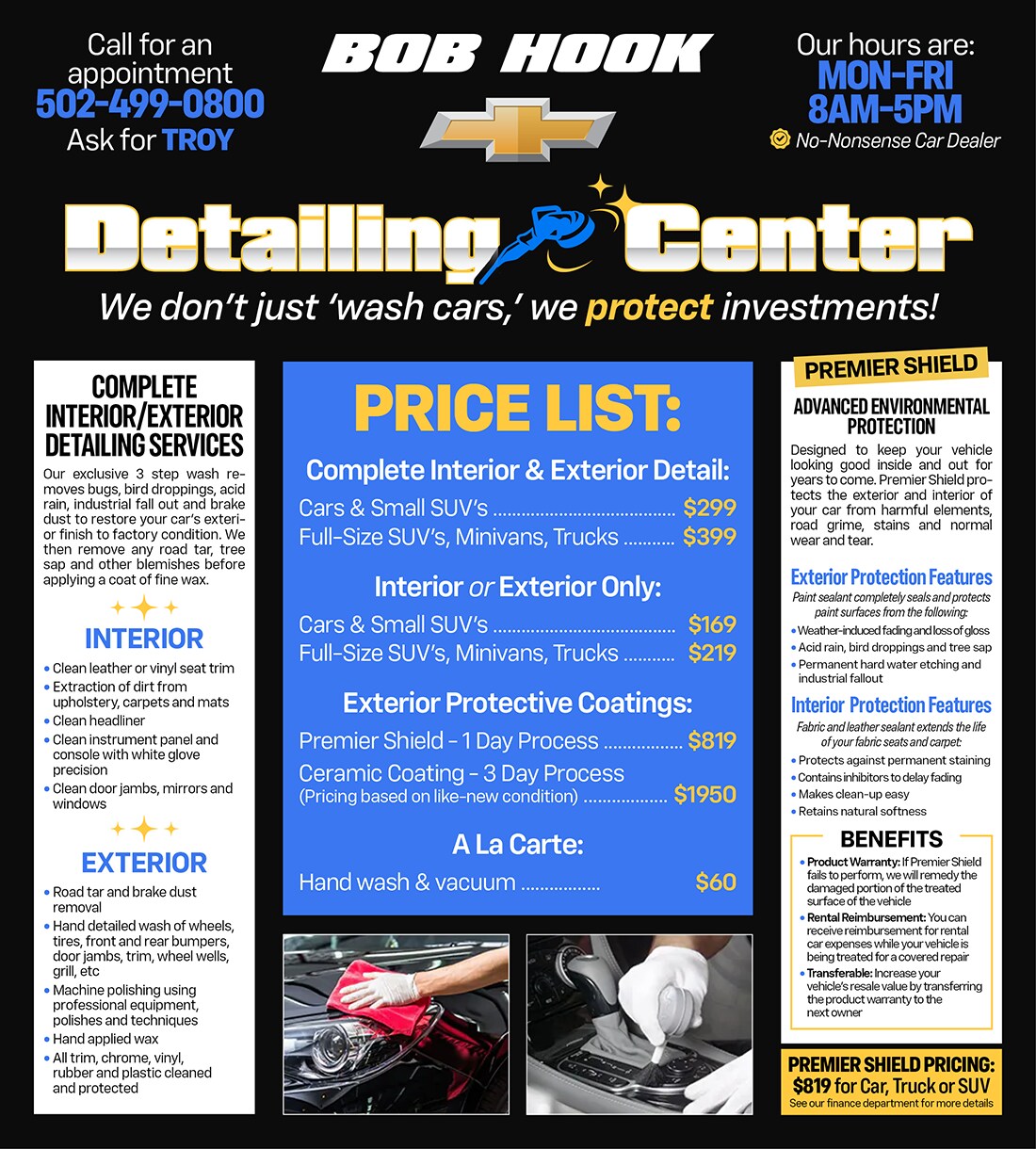 Detailing at Bob Hook Chevrolet