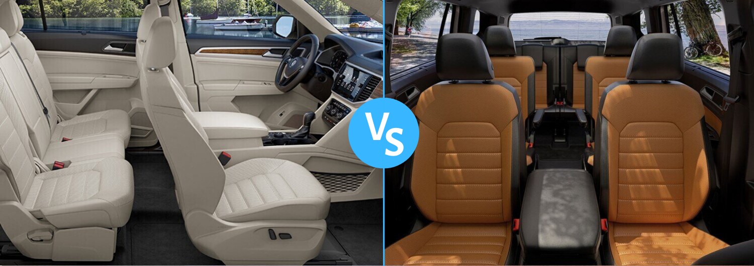 2020 vs 2019 Volkswagen Atlas Interior.png the interior seating of a 2020 vs. 2019 VW Atlas