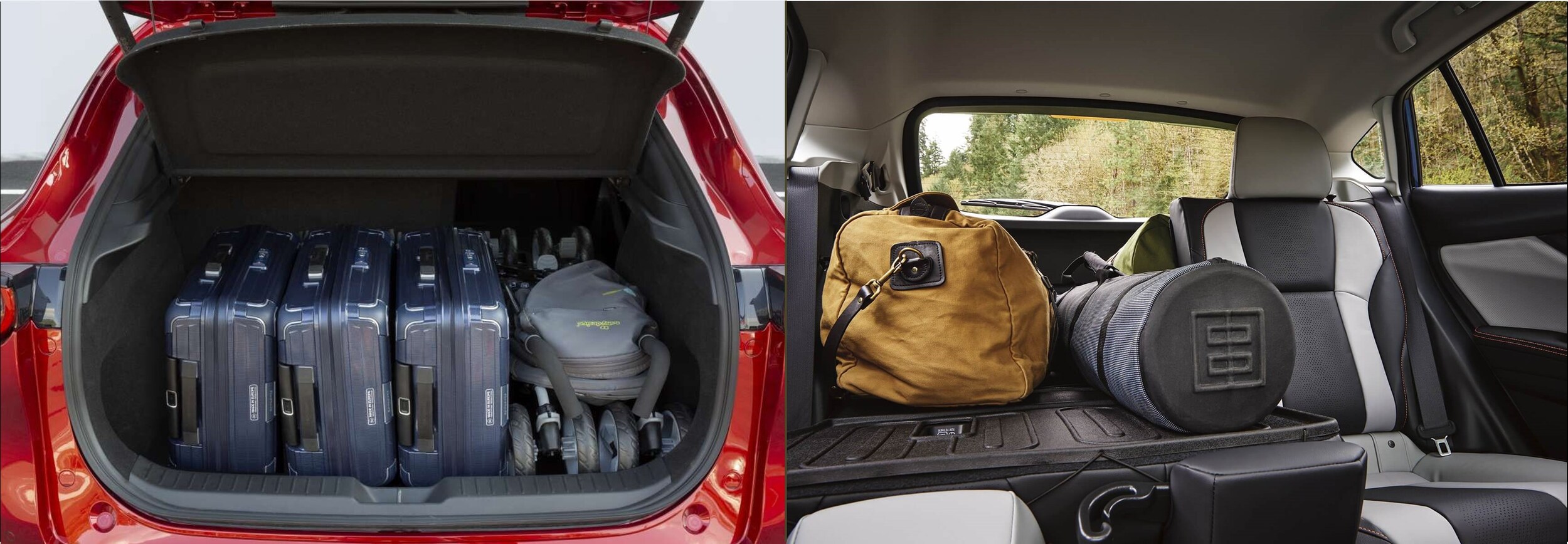 2020-mazda-cx-30-vs-subaru-crosstrek-cargo-space-bob-penkhus-mazda-dealership.jpg Cargo space comparison between the 2020 Mazda CX-30 and the Subaru CrossTrek