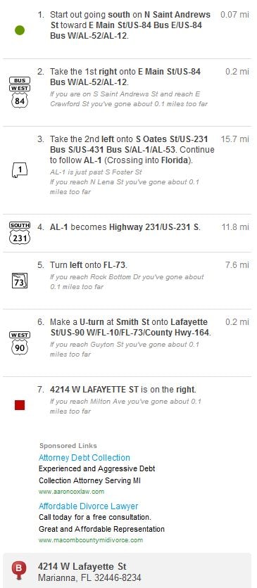 Dothan, AL directions.JPG