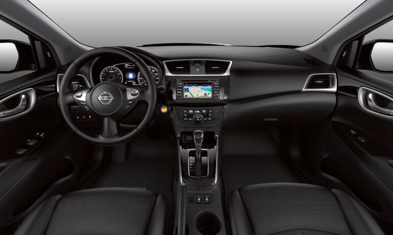 2019 Nissan Sentra interior view of the front dash