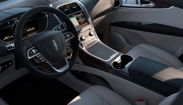 The spacious interior of the 2019 Lincoln Nautilus