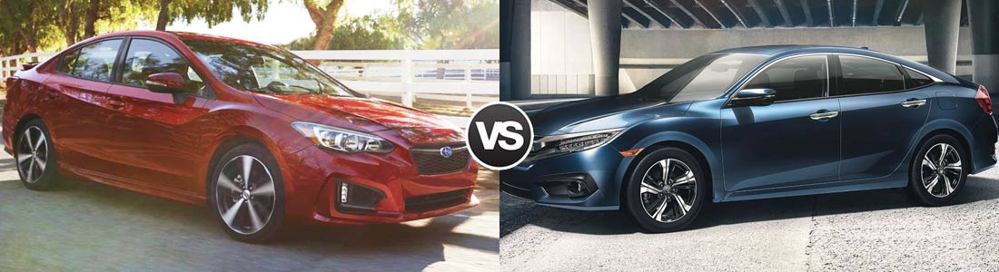 2017 Subaru Impreza vs 2017 Honda Civic