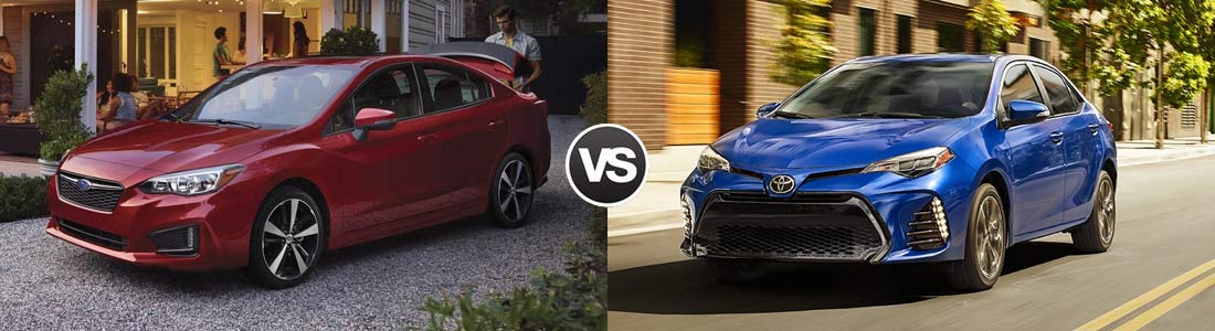2017 Subaru Impreza vs 2017 Toyota Corolla