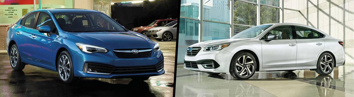 2020 Subaru Impreza vs 2020 Subaru Legacy