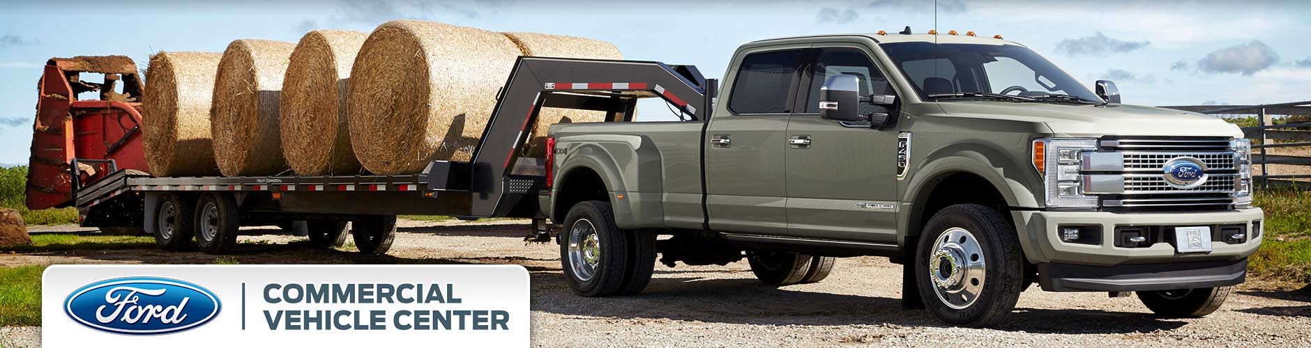 Ford F450 Platinum hauling bales