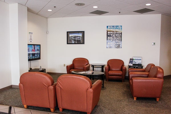 McGrath Ford service waiting area