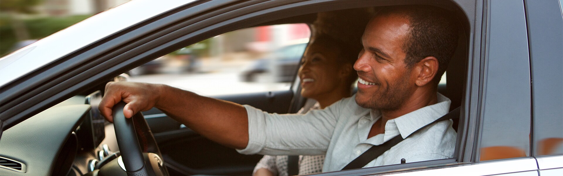 Boch Honda West is a Family Owned Dealership near Acton, MA | Happy Couple Driving Around in New Vehicle Boch Honda West is a Family Owned Dealership near Acton, MA | Happy Couple Driving Around in New Vehicle