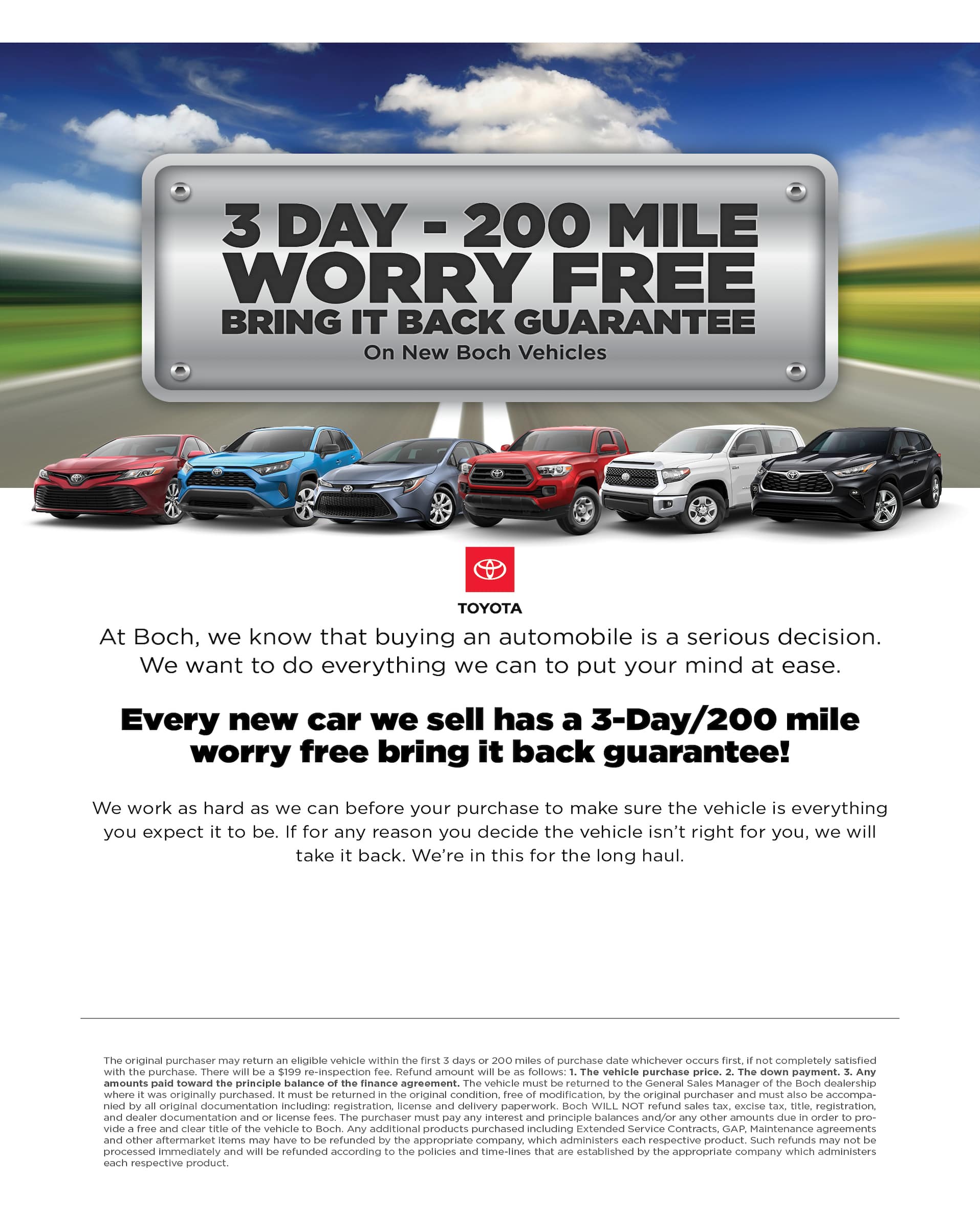Boch Toyota Worry Free Guarantee