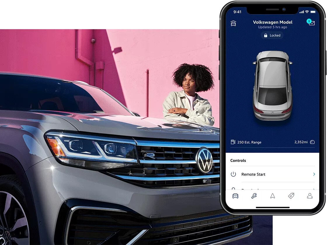 2023 VW Atlas Cross Sport myVW mobile app