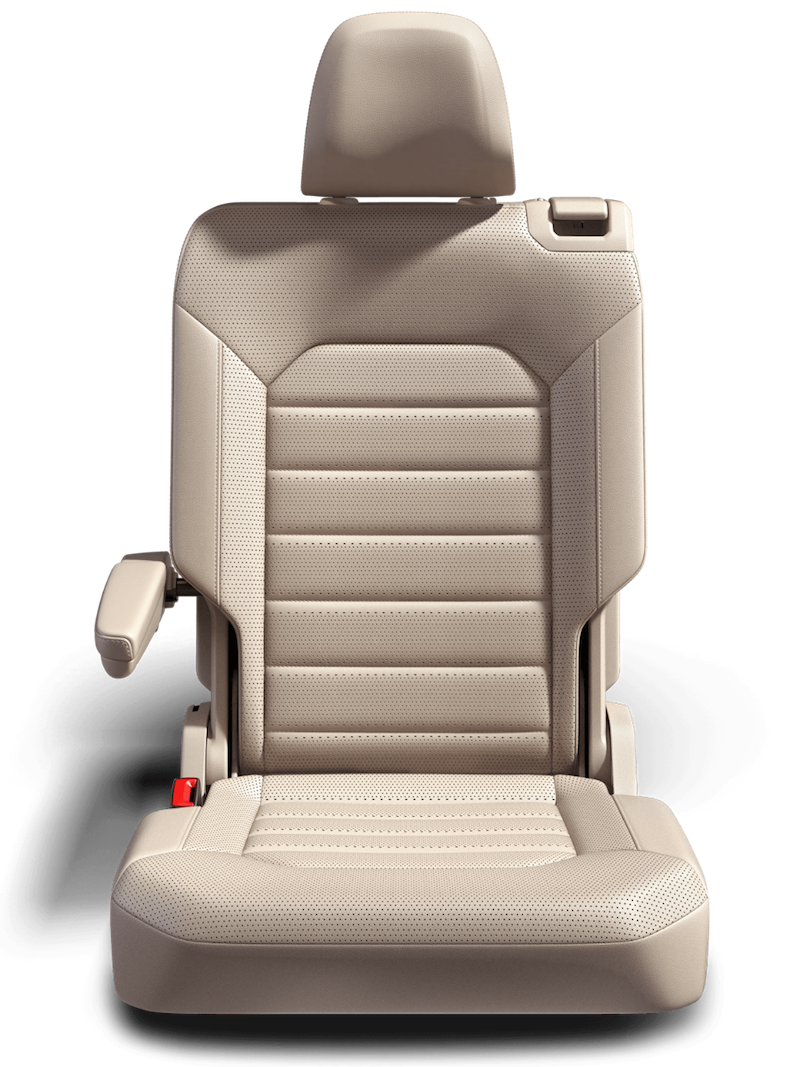 2020 volkswagen atlas with optional 2nd row captains chairs