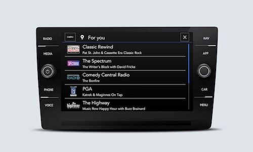 2023 VW Taos Sirius XM now playing