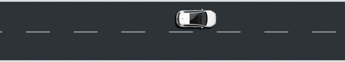 2020 Volkswagen Golf Blind Spot Monitor animation
