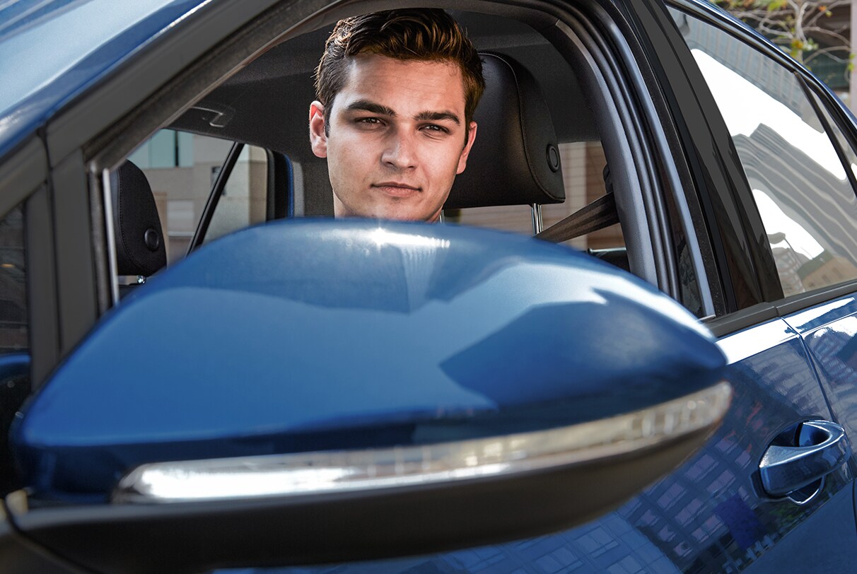 2020 Volkswagen Golf with drivers window down