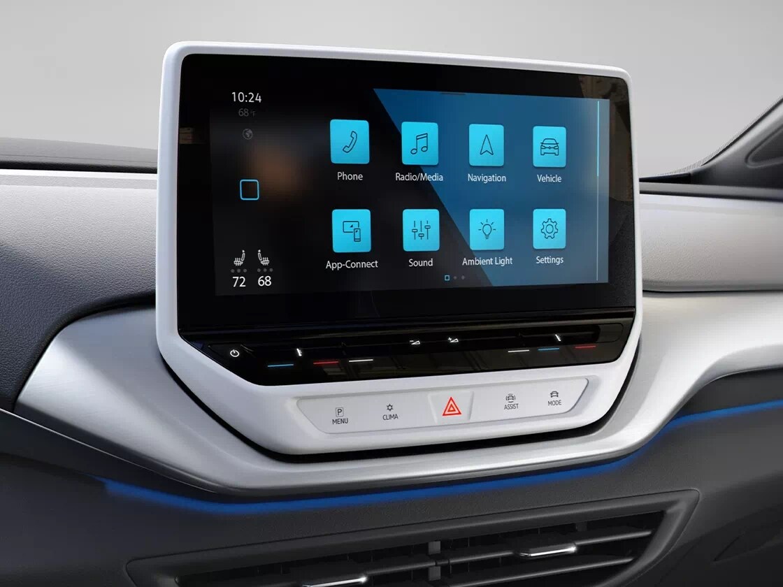 2021 Volkswagen ID.4 12 inch touchscreen display
