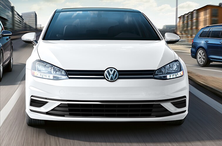 2020 Volkswagen Golf in traffic