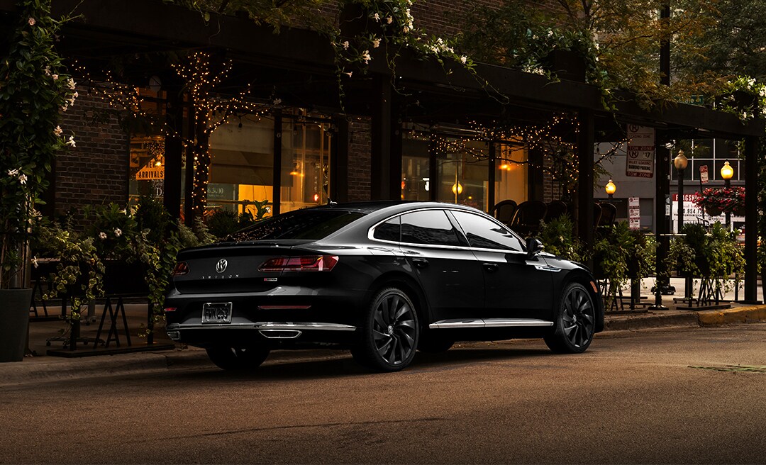 2020 Volkswagen Arteon in Deep Black Pearl parked, back half in view