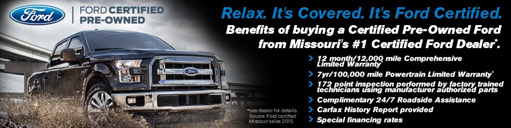 Discover the benefits of buying a certified used car from Bommarito Ford near St. Louis, MO. Benefits of buying a Certified Pre-Owned Ford vehicle from Bommarito Ford.
