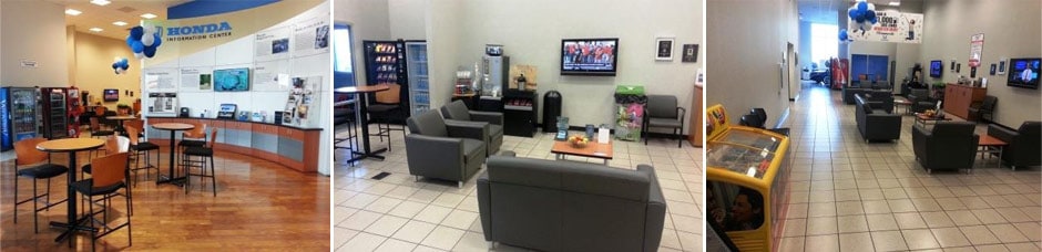 Schedule your next car service appointment at Bommarito Honda near St. Louis, MO Bommarito Honda auto service center facilities