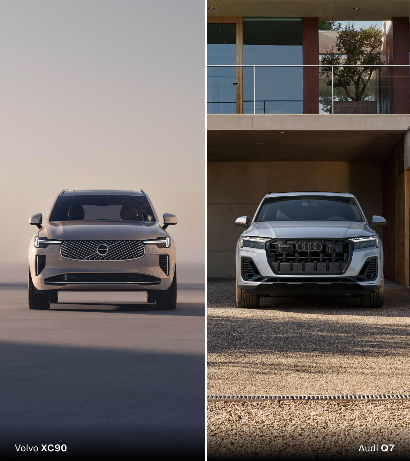 2025 Volvo XC90 vs. 2025 Audi Q7 Price & Warranty